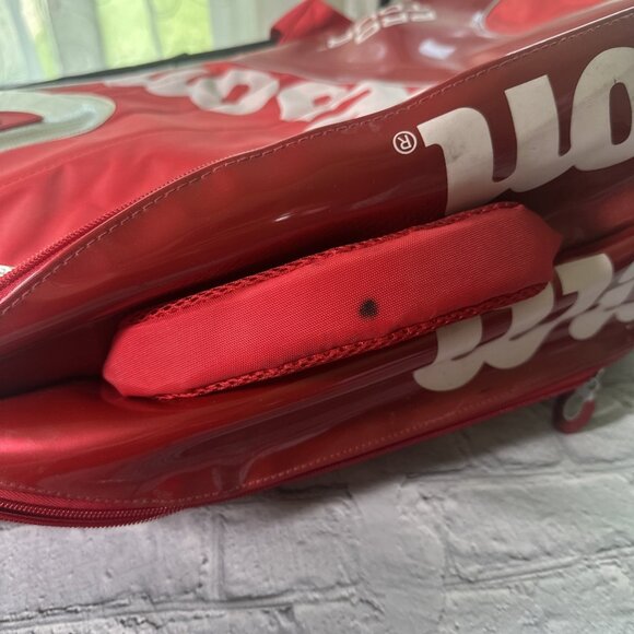 Wilson Pro Tour Thermo Guard Tennis Racquet Bag Red K Factor Backpack 12 Racket - Picture 4 of 12